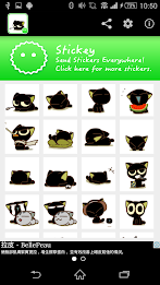 Stickey Little Black Cat poster 1