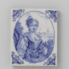 Decorative tile with a Portrait of a Woman