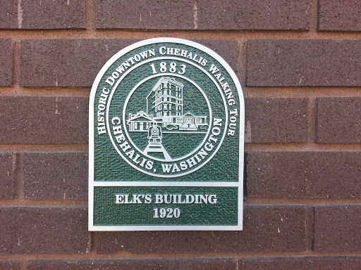 Historic Walking Tour, Elks Building Plaque