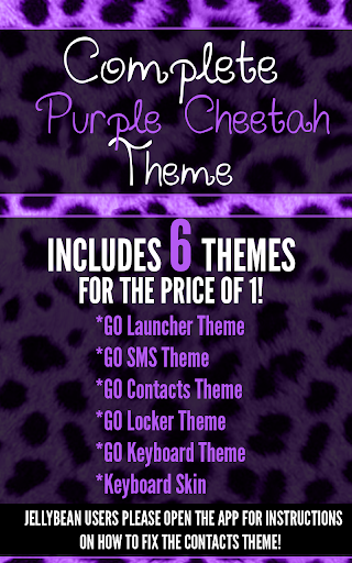 Complete Purple Cheetah Theme