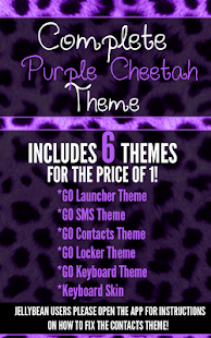 Free Download Complete Purple Cheetah Theme APK