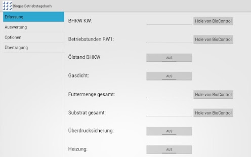 Biogasanlagen-Betriebstagebuch Screenshots 0