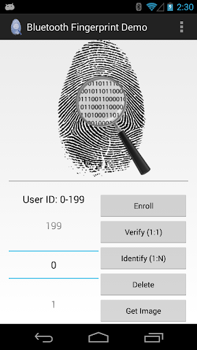 Bluetooth Fingerprint Demo