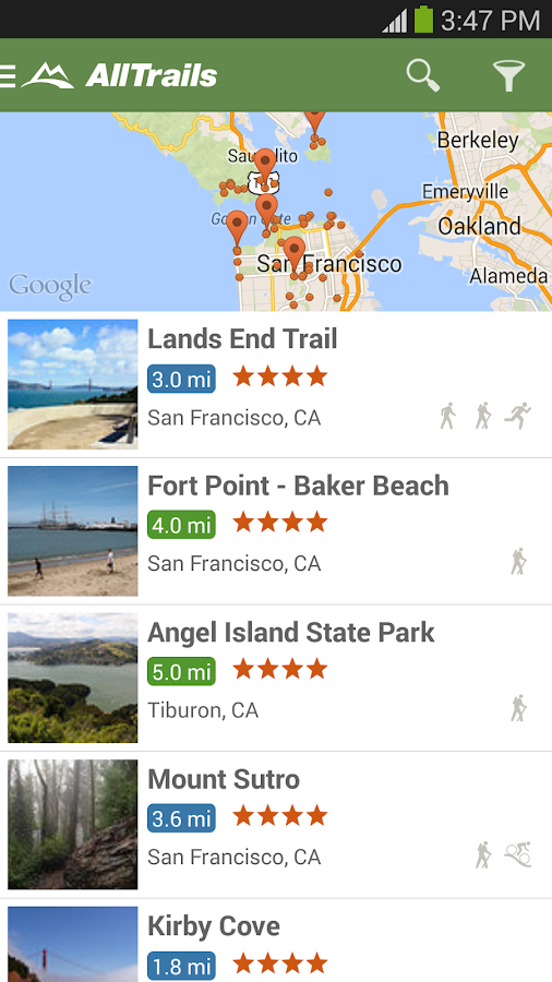 AllTrails Hiking & Biking Android Apps on Google Play