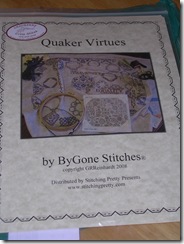 ByGone Stitches Quaker Virtues