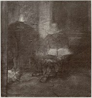 Rembrandt, An old Man reading