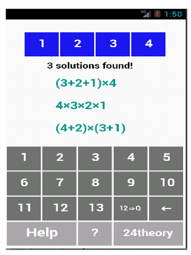 【免費教育App】4 Numbers game solver-APP點子