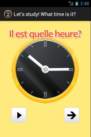 What time is it in French.