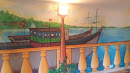 Boat Mural At Majorda
