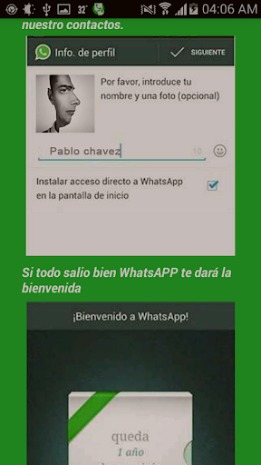 Mensajeria tablet para Whatsap