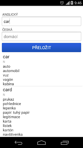 Czech English Dictionary