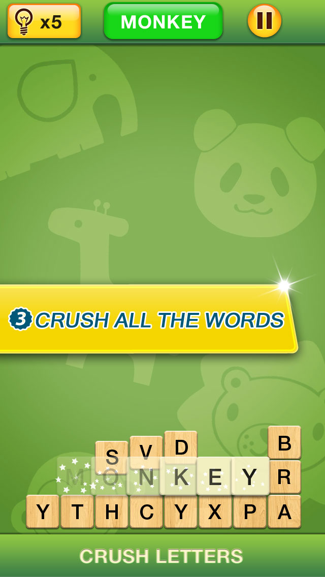 Crush Letters - Search Word Screen 3