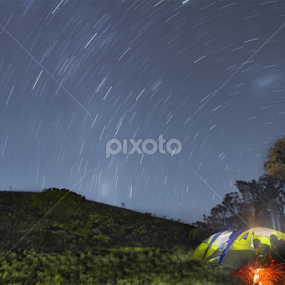 Mount. Merbabu in stargazing by Batara Surya - Landscapes Starscapes