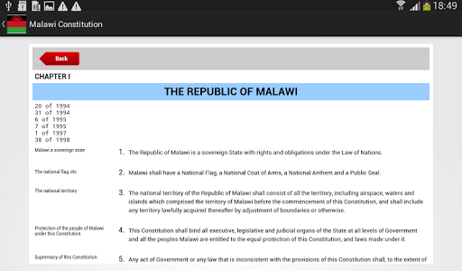 【免費書籍App】Malawi Constitution-APP點子