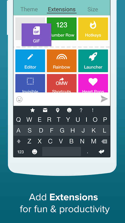    Fleksy + GIF Keyboard- screenshot  