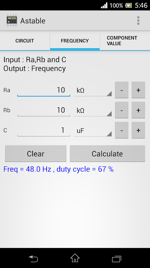 Timer IC 555 Calculator Android Apps on Google Play