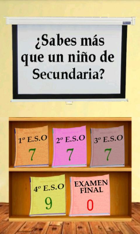 Android application ¿Sabes más que un niño de 2ª? screenshort