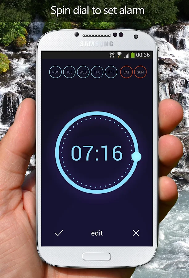 Neon Alarm Clock - screenshot