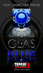Lastest Next Launcher Theme glas blue APK for Android