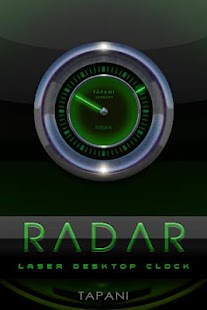 Laser Clock Widget RADAR - náhled