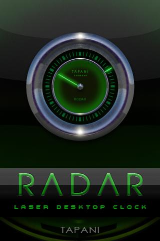 Laser Clock Widget RADAR Screen 3