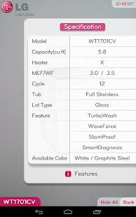 Lastest LG Washer 3D (Front) (US, en) APK