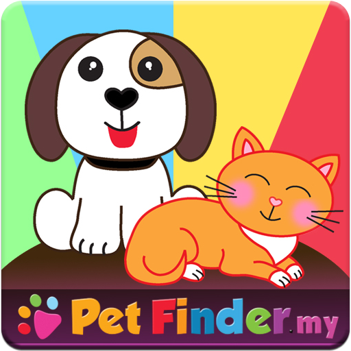 Pet finder. Логотип для приложения питомцев. Find a Pet.