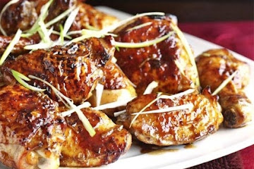 Festive golden five-spice chicken