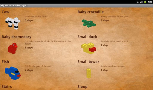 【免費教育App】Big brick examples - Age 2-APP點子