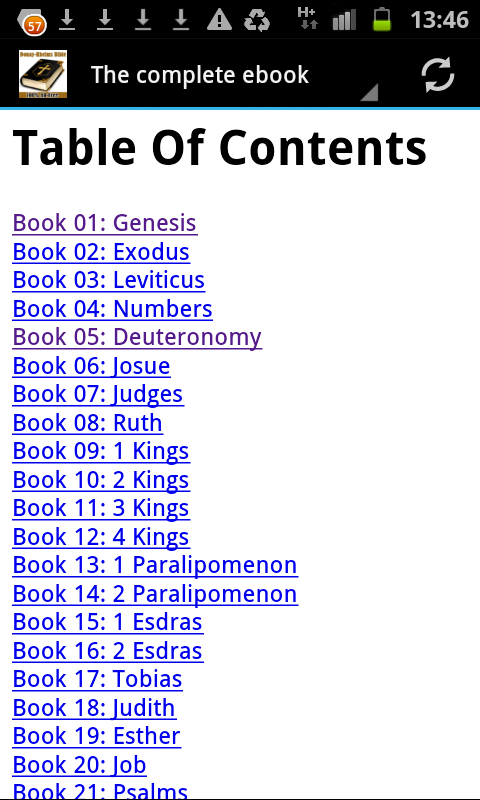 Bible (Douay-Rheims) Ad-Free Screen 2