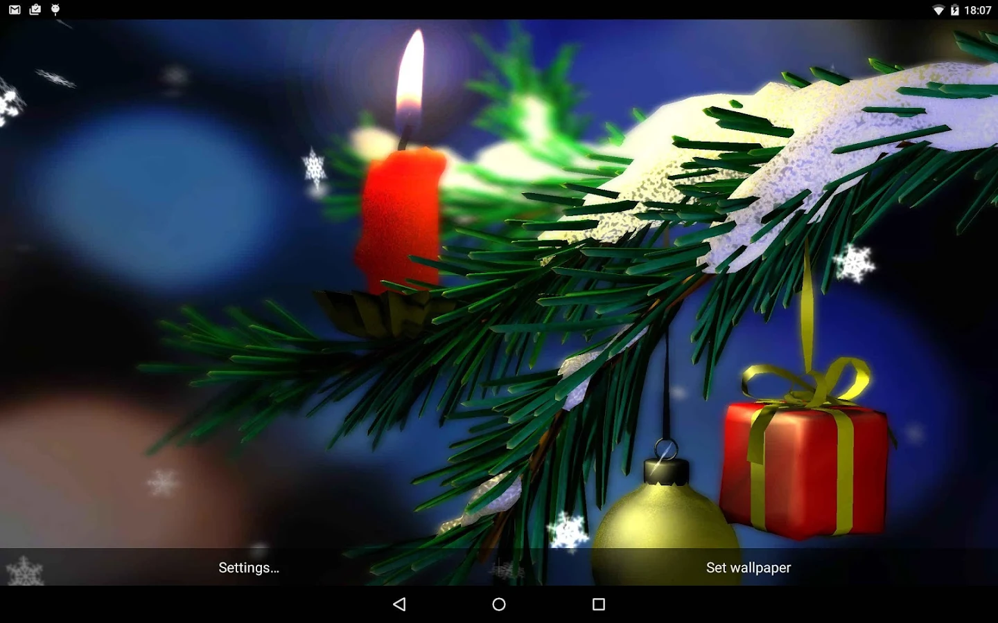 Sfondi Natalizi 3d Iphone.Christmas In Hd Gyro 3d Splendido Sfondo Con Parallasse Per Android