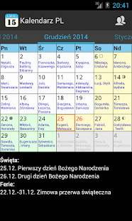 Kalendarz PL Screenshots 2