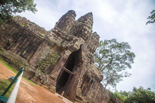 Cambodia-Siem-Reap-Angkor-Wat-Bayon-Temple - Visit Bayon Temple, the famed Khmer temple at Angkor in Cambodia built around 1200 A.D., during a G Adventures expedition of Cambodia.