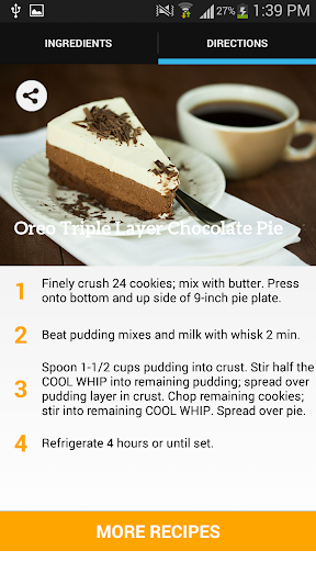 OREO Chocolate Pie Recipes