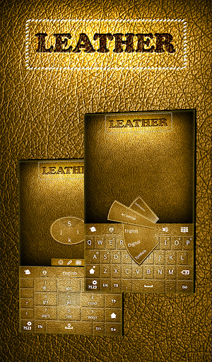 Gold Leather Keyboard