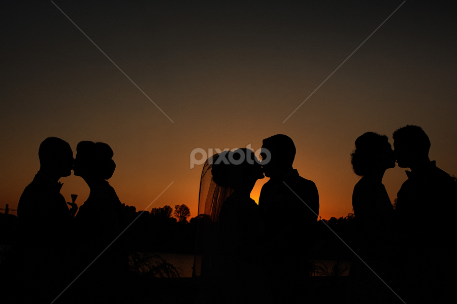 Wedding Sunset by Alexandru Tunschi - Wedding Groups