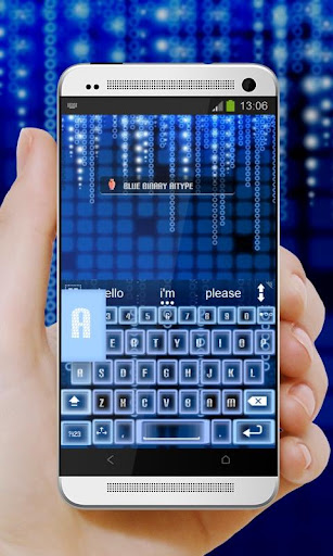 免費下載個人化APP|Blue binary AiType Theme app開箱文|APP開箱王