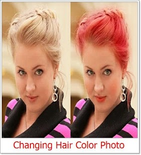 改變頭髮的顏色圖片