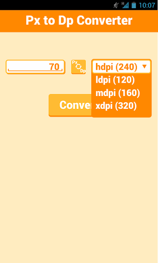 Px To Dp Converter