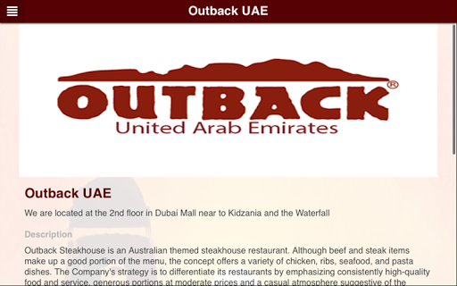 【免費生活App】Outback UAE-APP點子