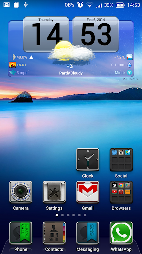 FineWeather Widget and Clock