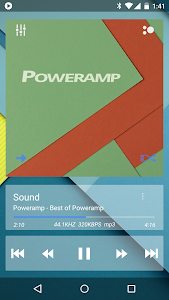 Screenshot Poweramp skin Now Transparent v1.0.2