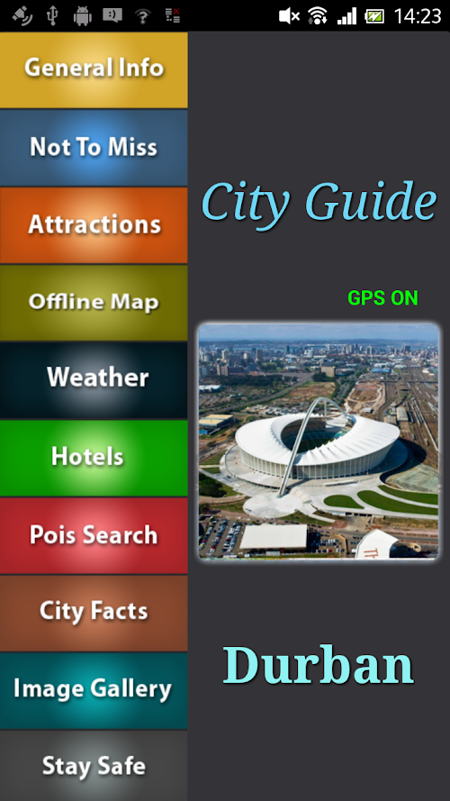 Android application Durban Offline Guide screenshort