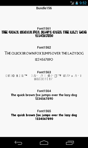 Fonts for FlipFont 156