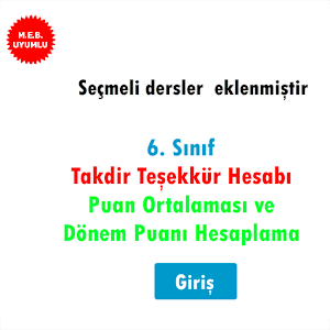 6.Sınıf Takdir Teşekkür Hesabı.apk 1.2.1