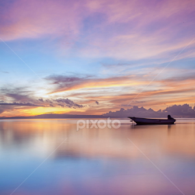 Another Morning from Mertasari Beach  by Aloysius Alphonso - Landscapes Waterscapes