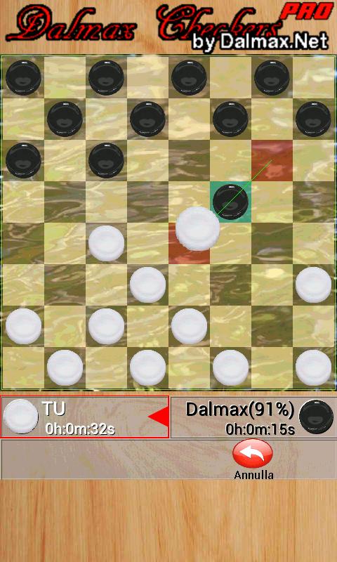 Android application Checkers Pro (by Dalmax) screenshort