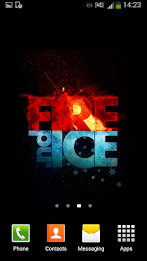 Fire and Ice Live Wallpaper poster 2