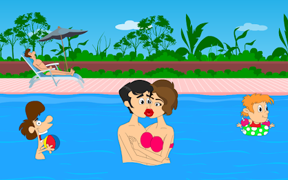 Casual Swimming Pool Kissing 2 poster 10