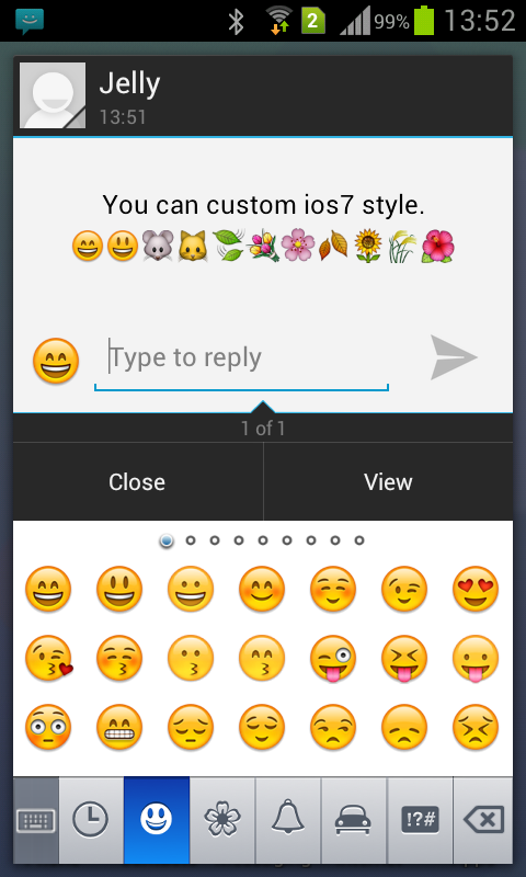 Advanced Message - screenshot